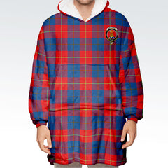 Galloway Red Tartan Hoodie Blanket