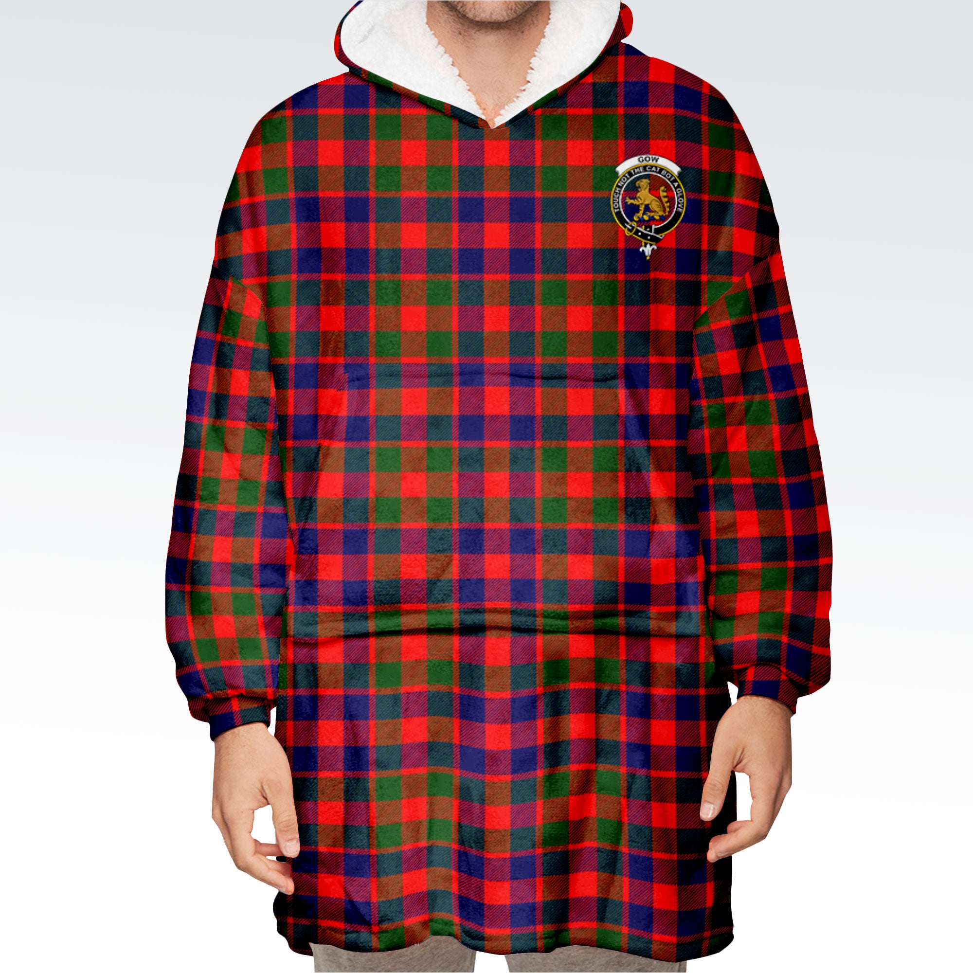 Gow (or McGouan) Tartan Hoodie Blanket