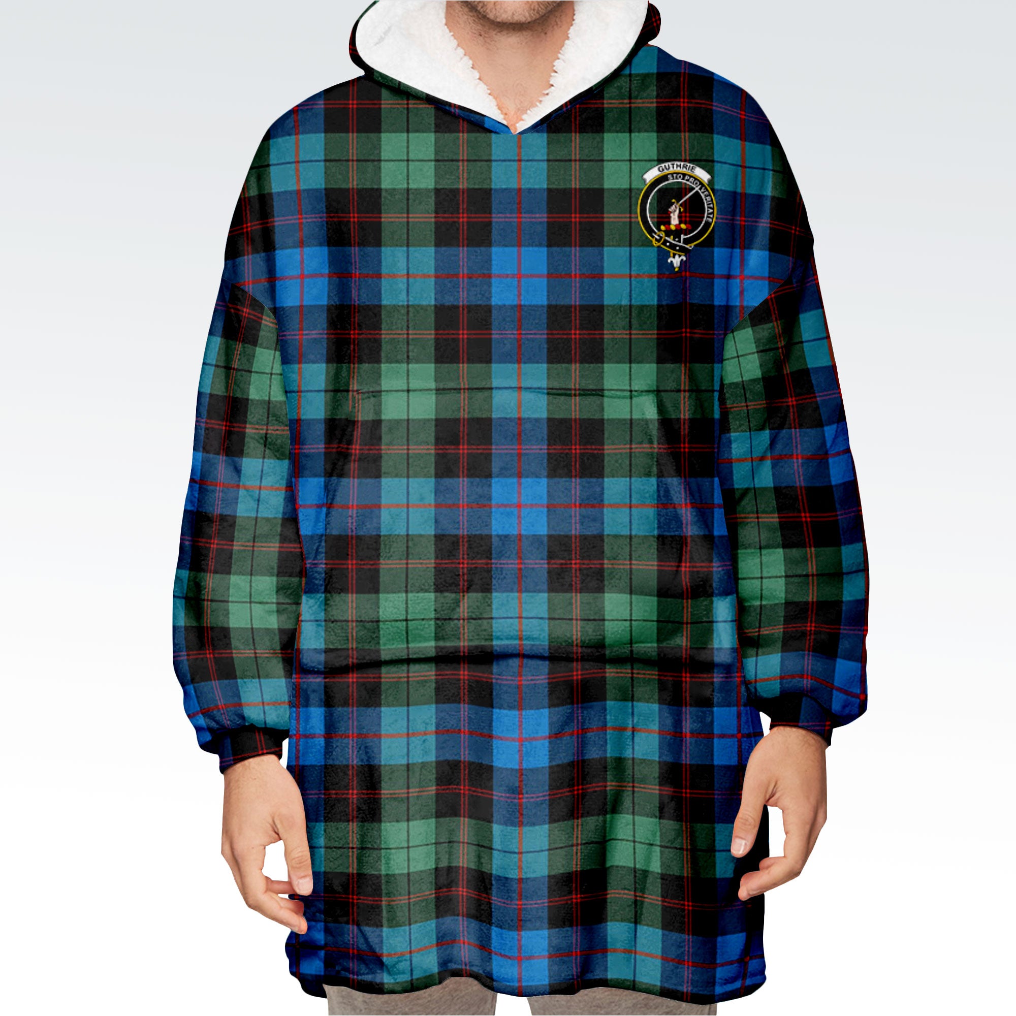 Guthrie Ancient Tartan Hoodie Blanket