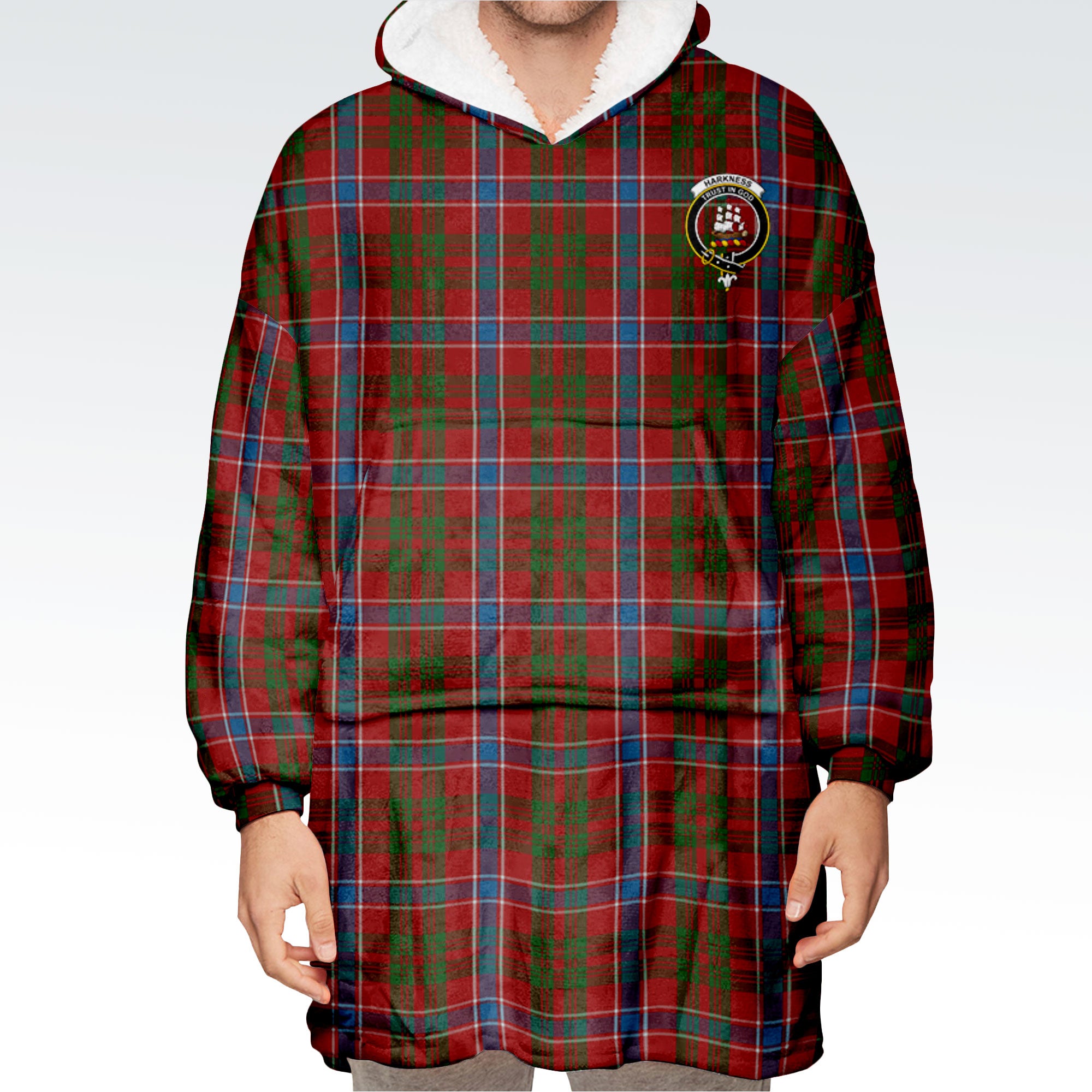 Harkness Dress Tartan Hoodie Blanket