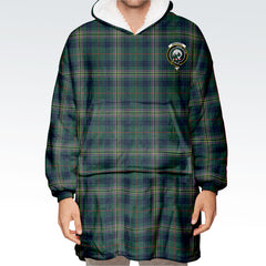 Kennedy Modern Tartan Hoodie Blanket