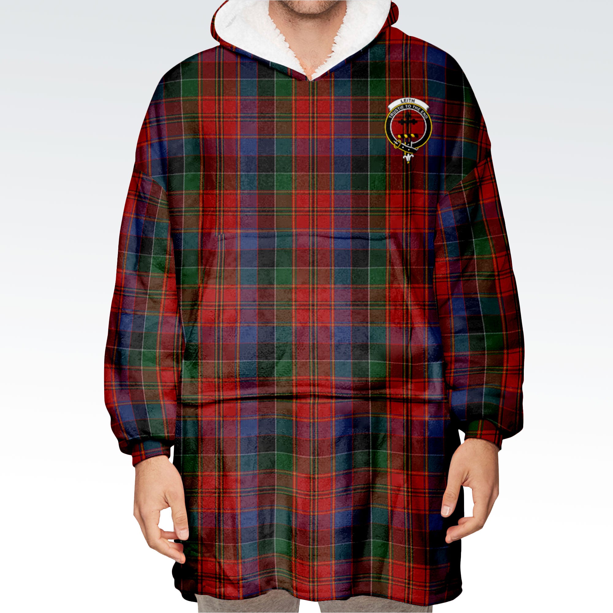 Leith Tartan Hoodie Blanket