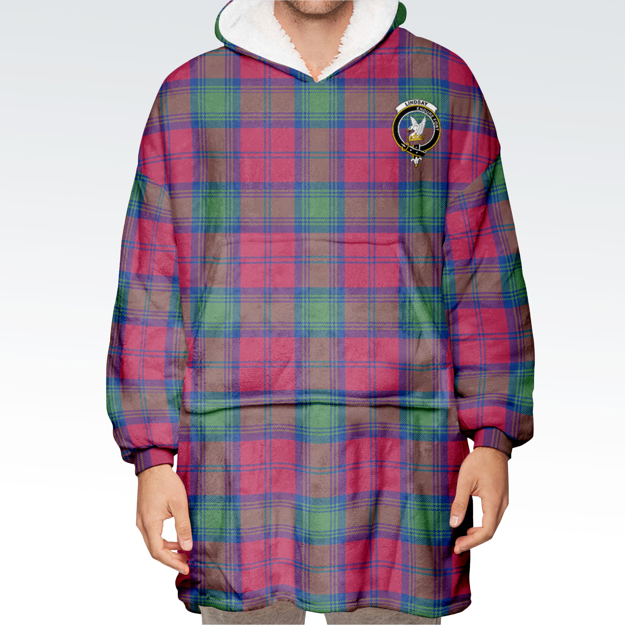 Lindsay Ancient Tartan Hoodie Blanket