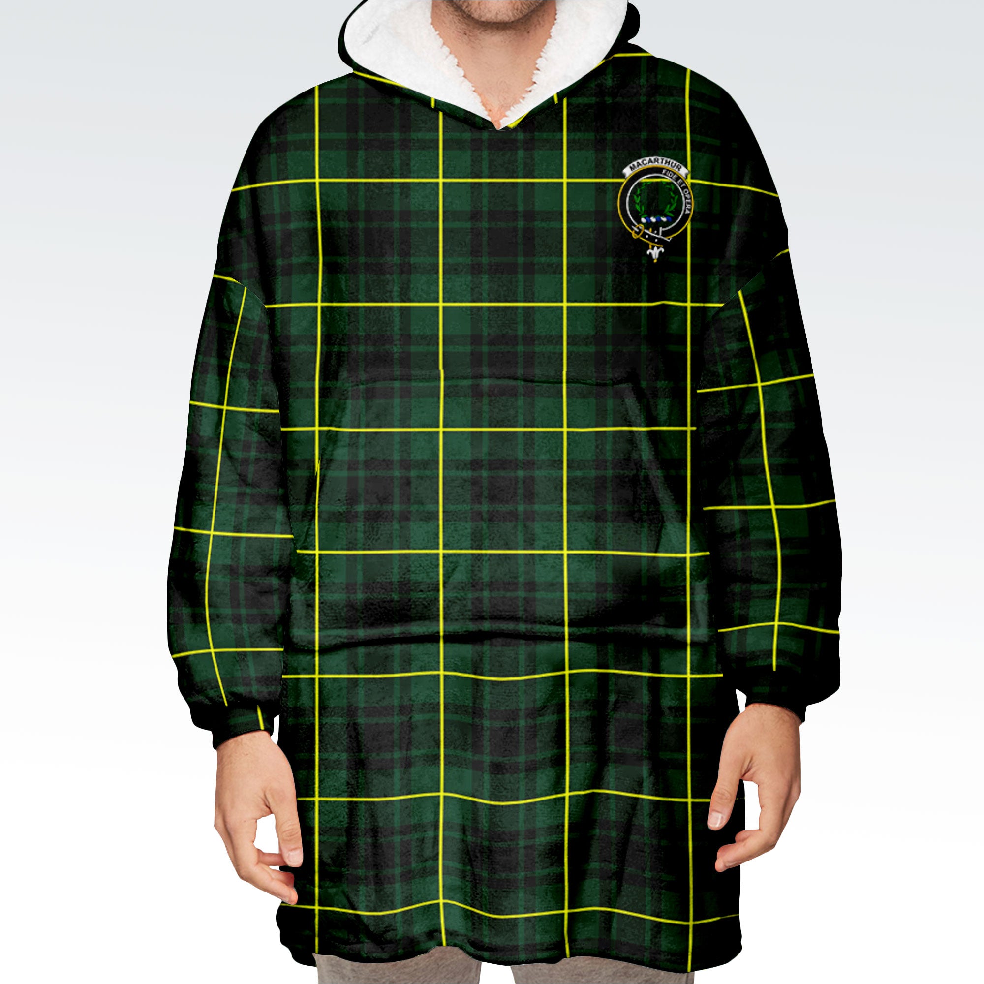 MacArthur Modern Tartan Hoodie Blanket