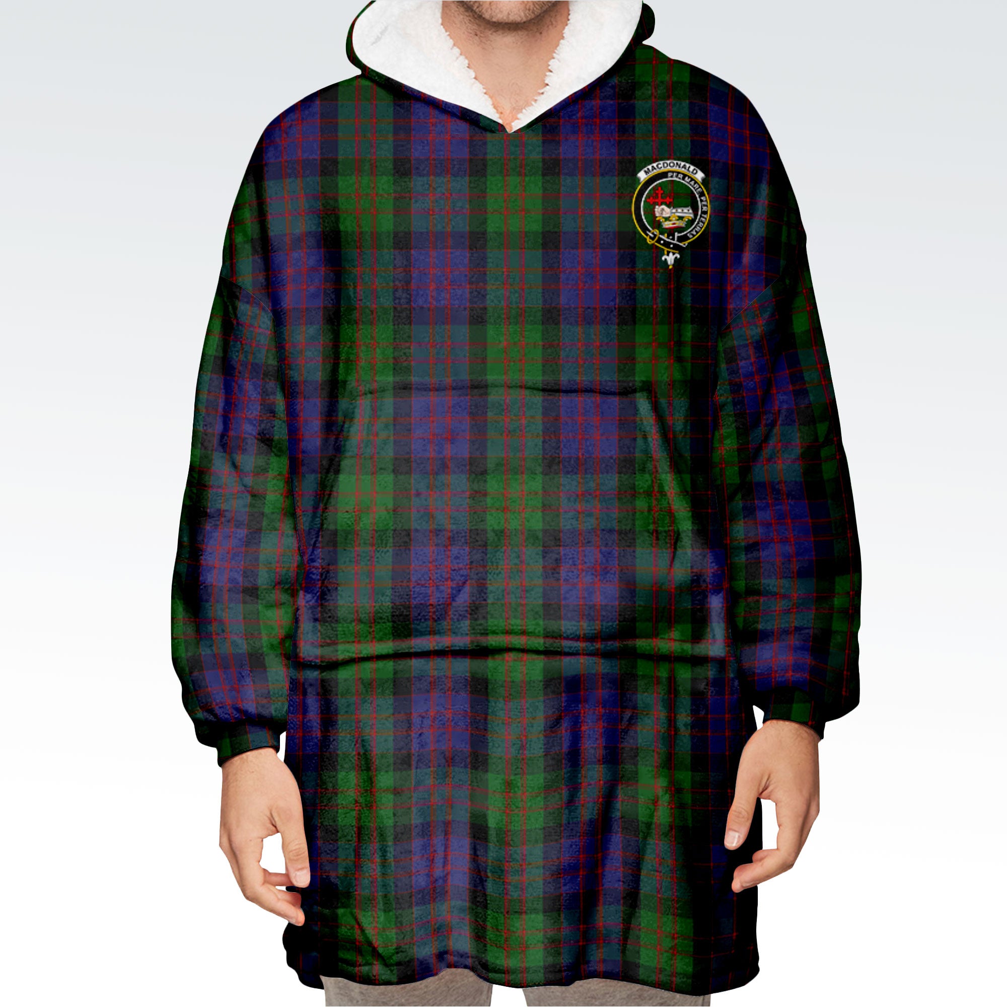 MacDonald Tartan Hoodie Blanket