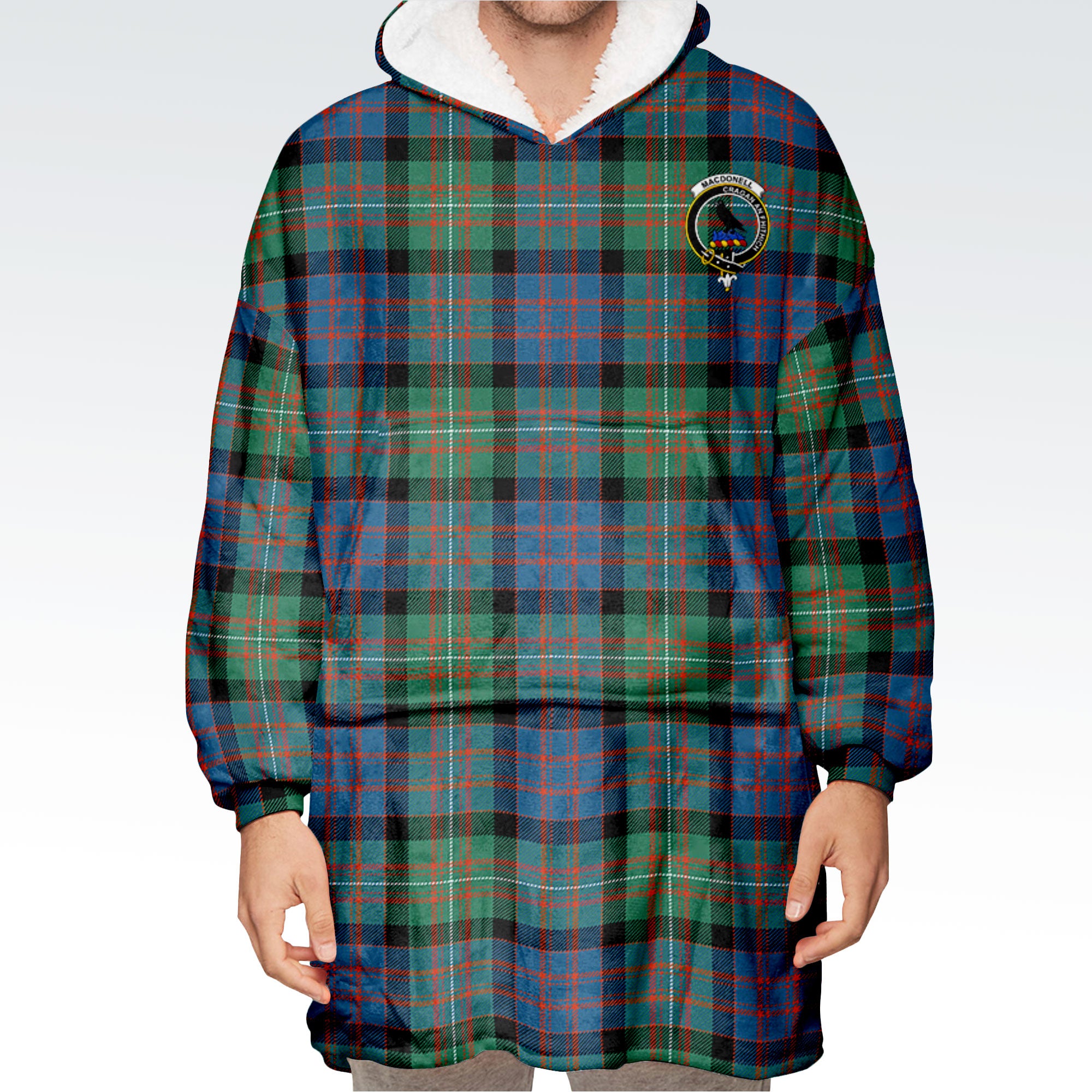 MacDonnell of Glengarry Ancient Tartan Hoodie Blanket