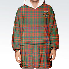 MacKinnon Ancient Tartan Hoodie Blanket