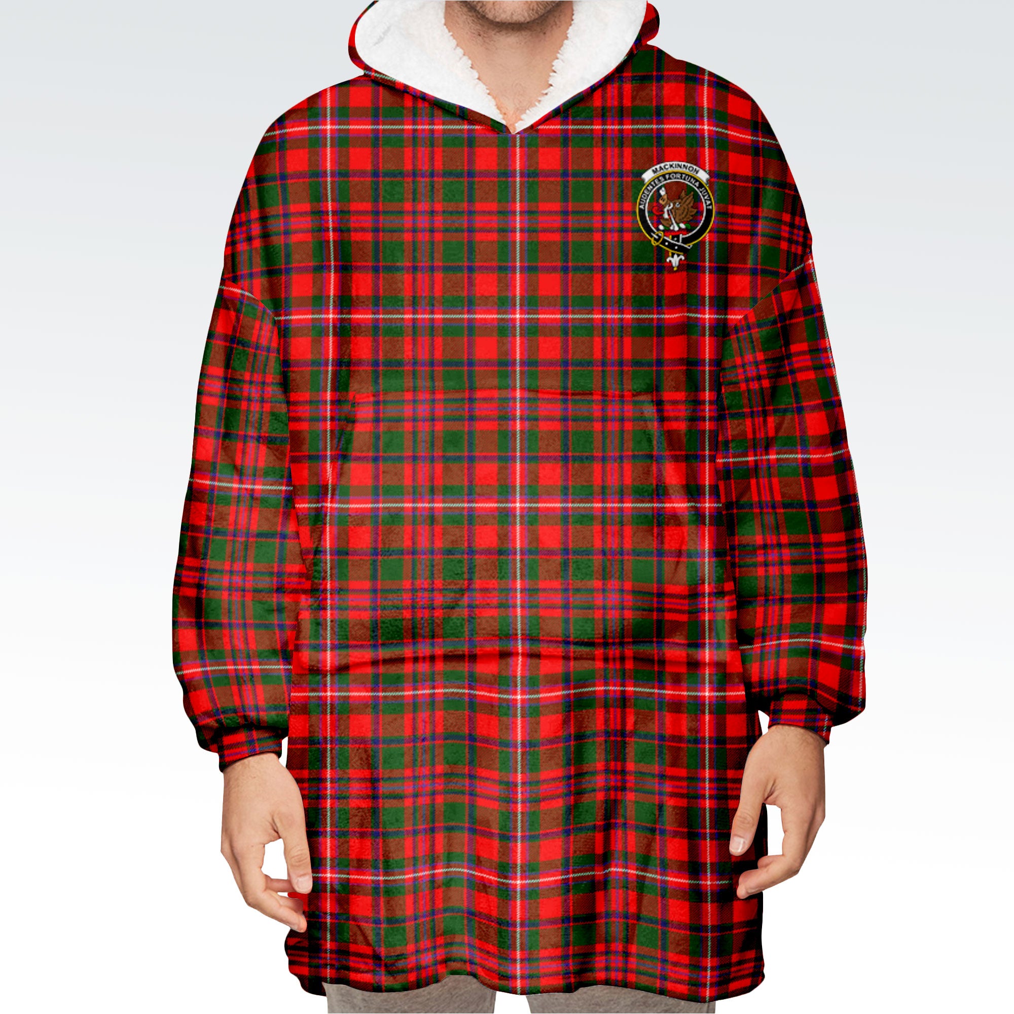 MacKinnon Modern Tartan Hoodie Blanket