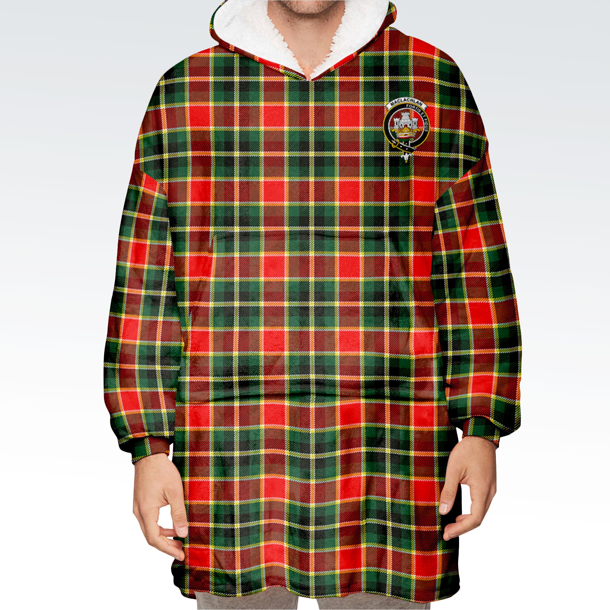 MacLachlan Hunting Modern Tartan Hoodie Blanket