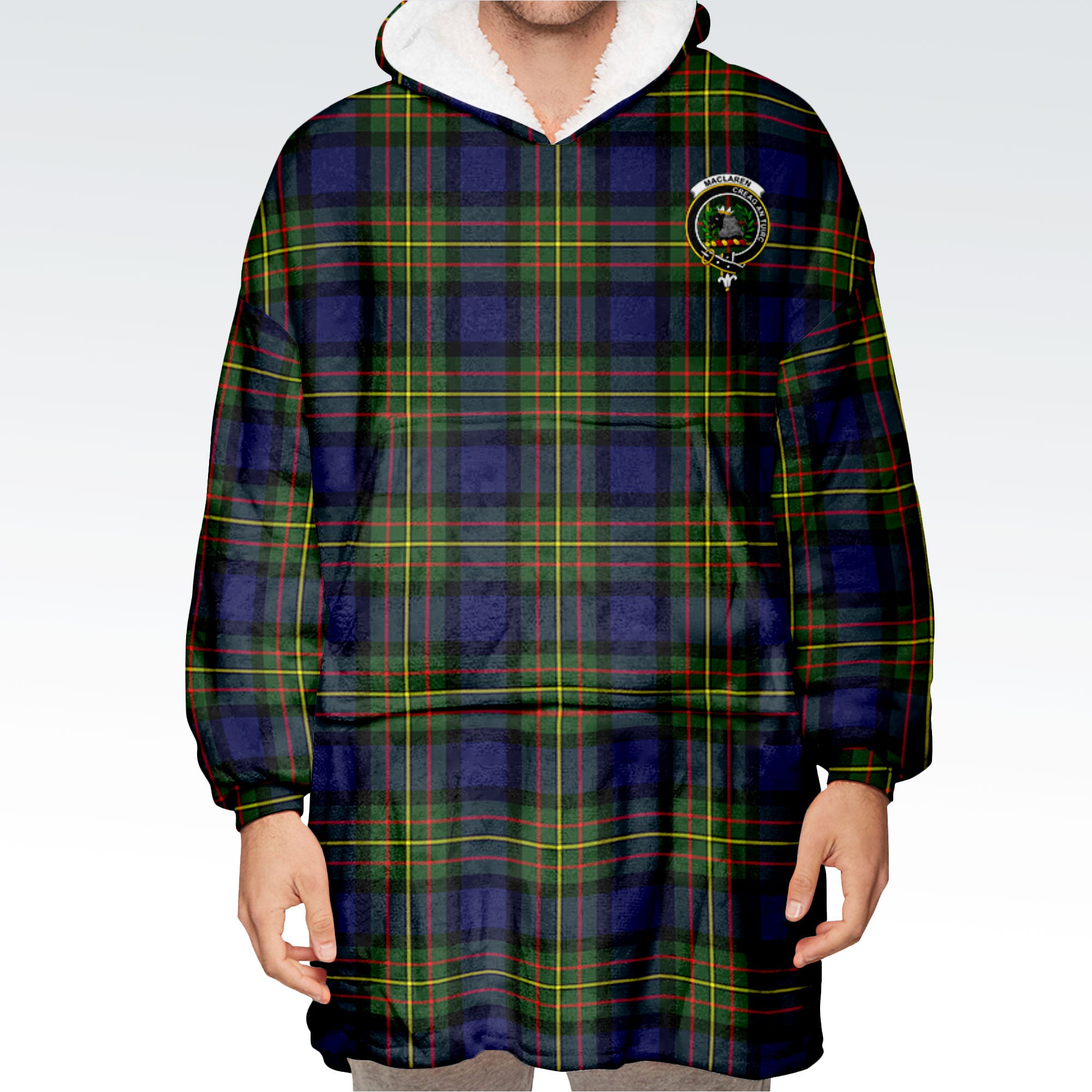 MacLaren Modern Tartan Hoodie Blanket