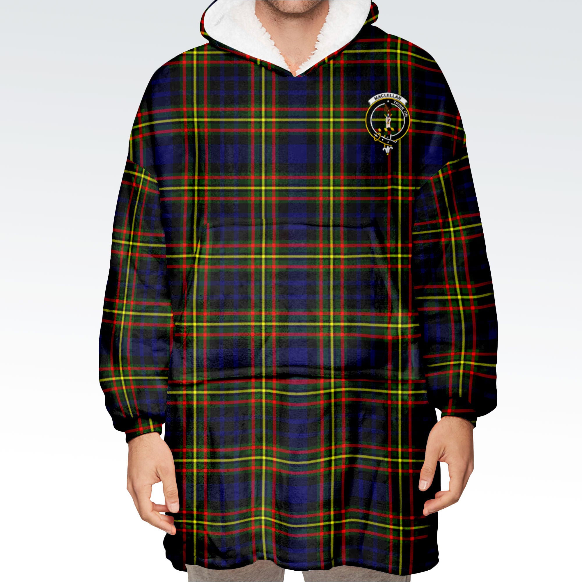 MacLellan Modern Tartan Hoodie Blanket