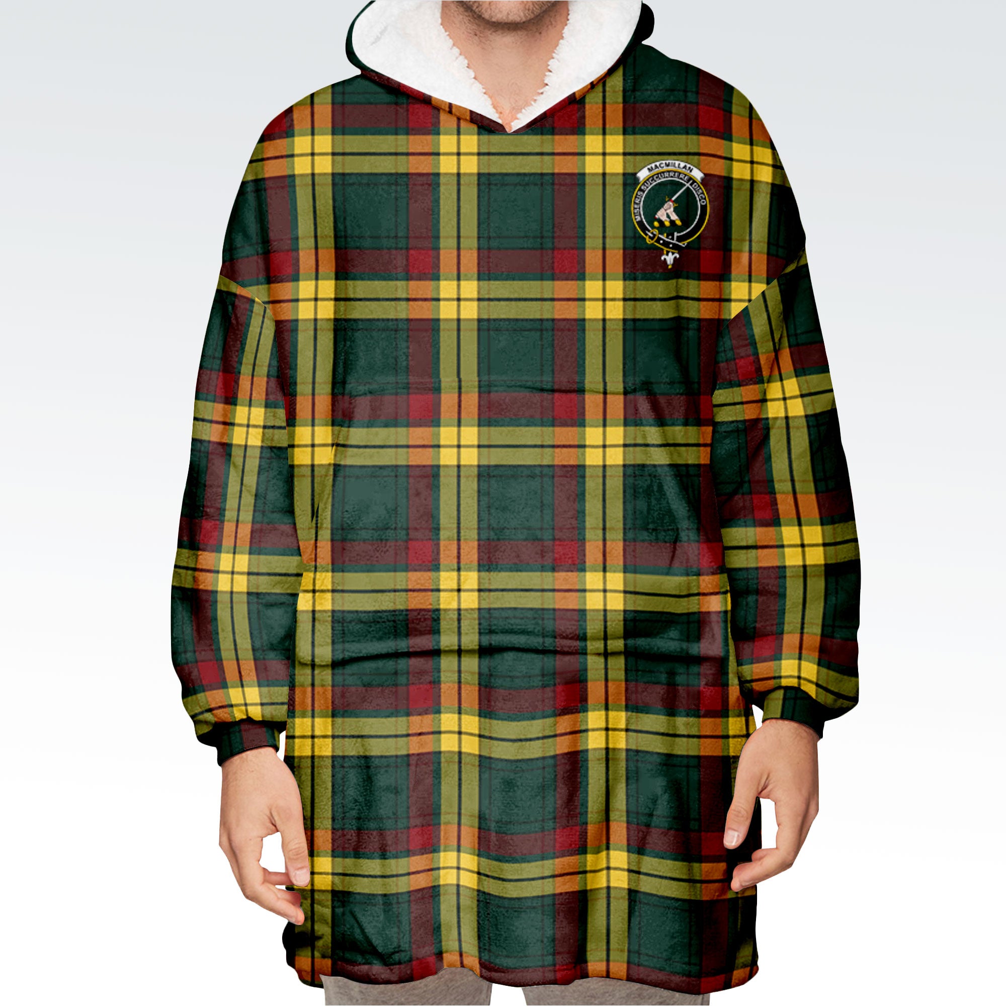 MacMillan Old Modern Tartan Hoodie Blanket