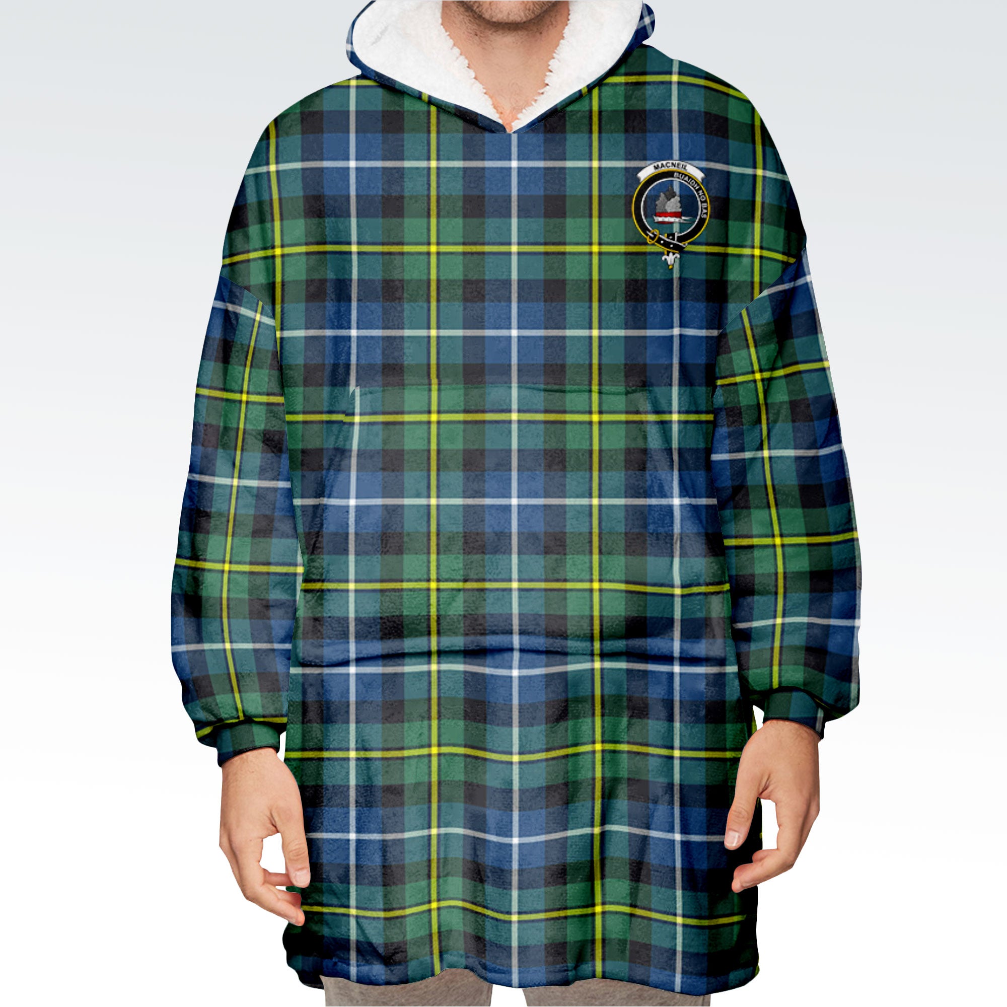 MacNeil of Barra Ancient Tartan Hoodie Blanket