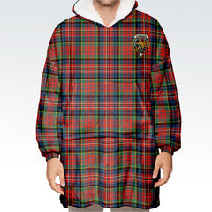 MacPherson Ancient Tartan Hoodie Blanket