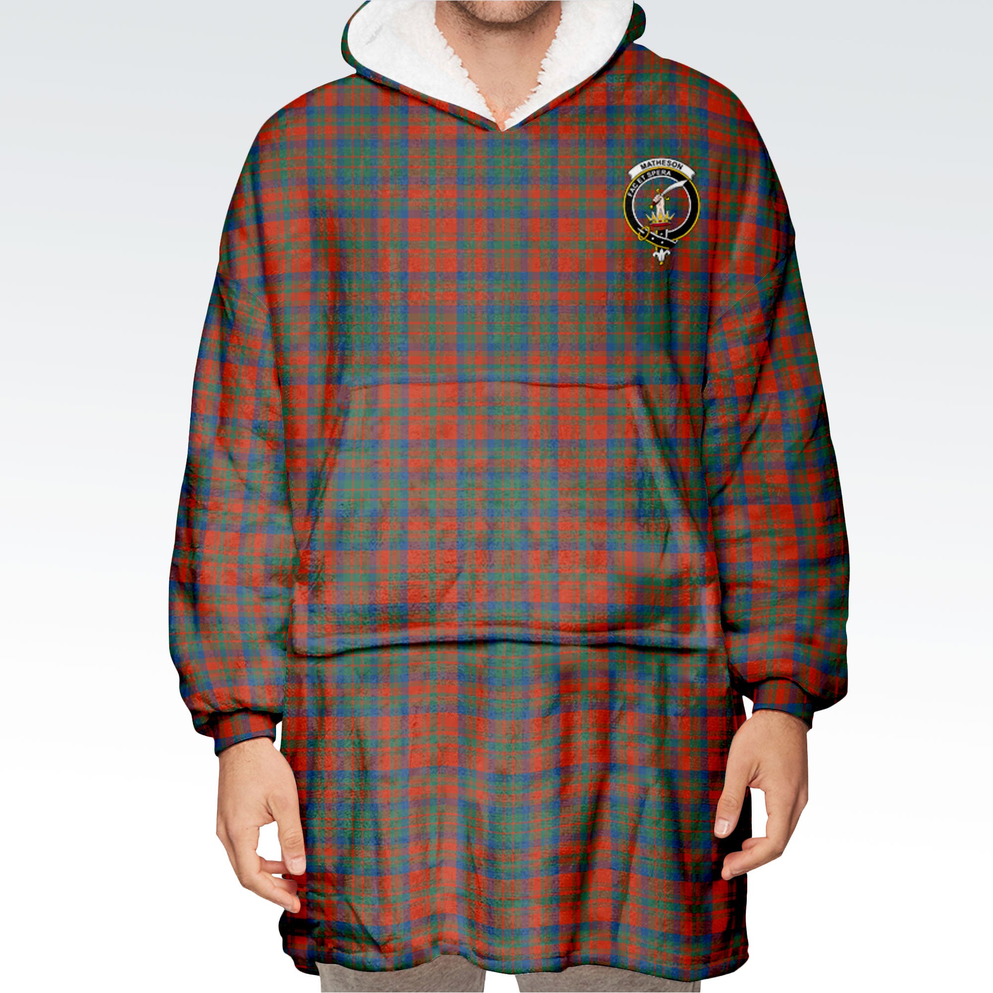 Matheson Ancient Tartan Hoodie Blanket