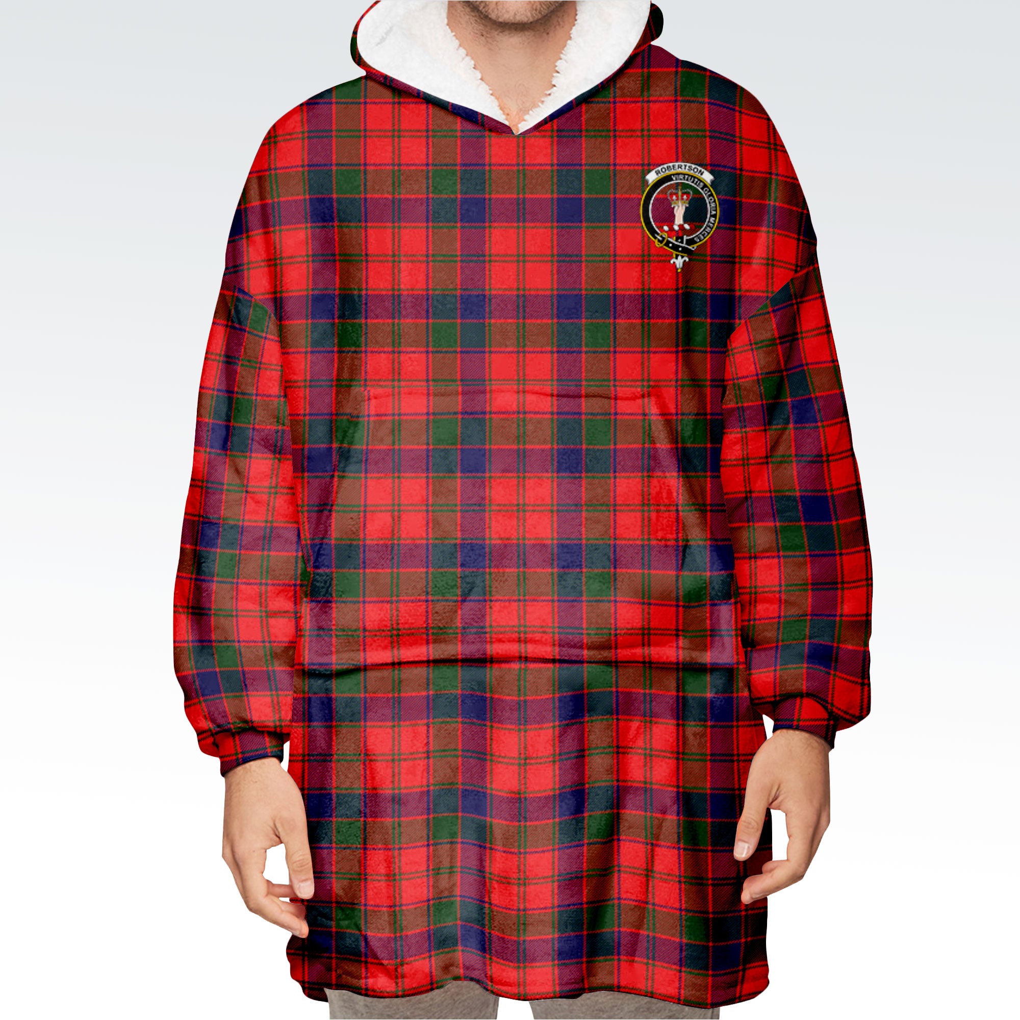 Robertson Modern Tartan Hoodie Blanket