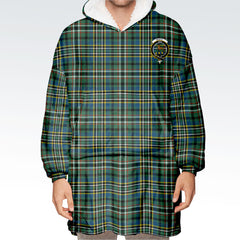 Scott Green Ancient Tartan Hoodie Blanket