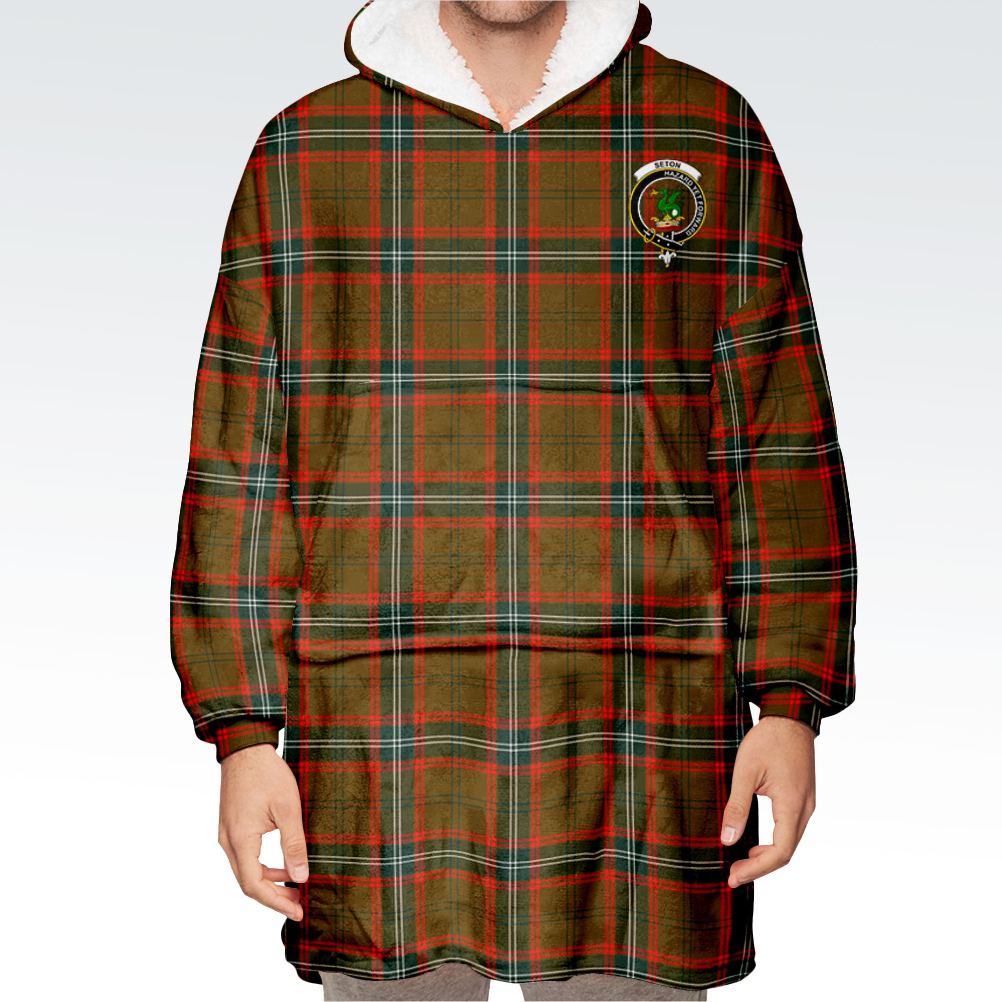 Seton Hunting Modern Tartan Hoodie Blanket