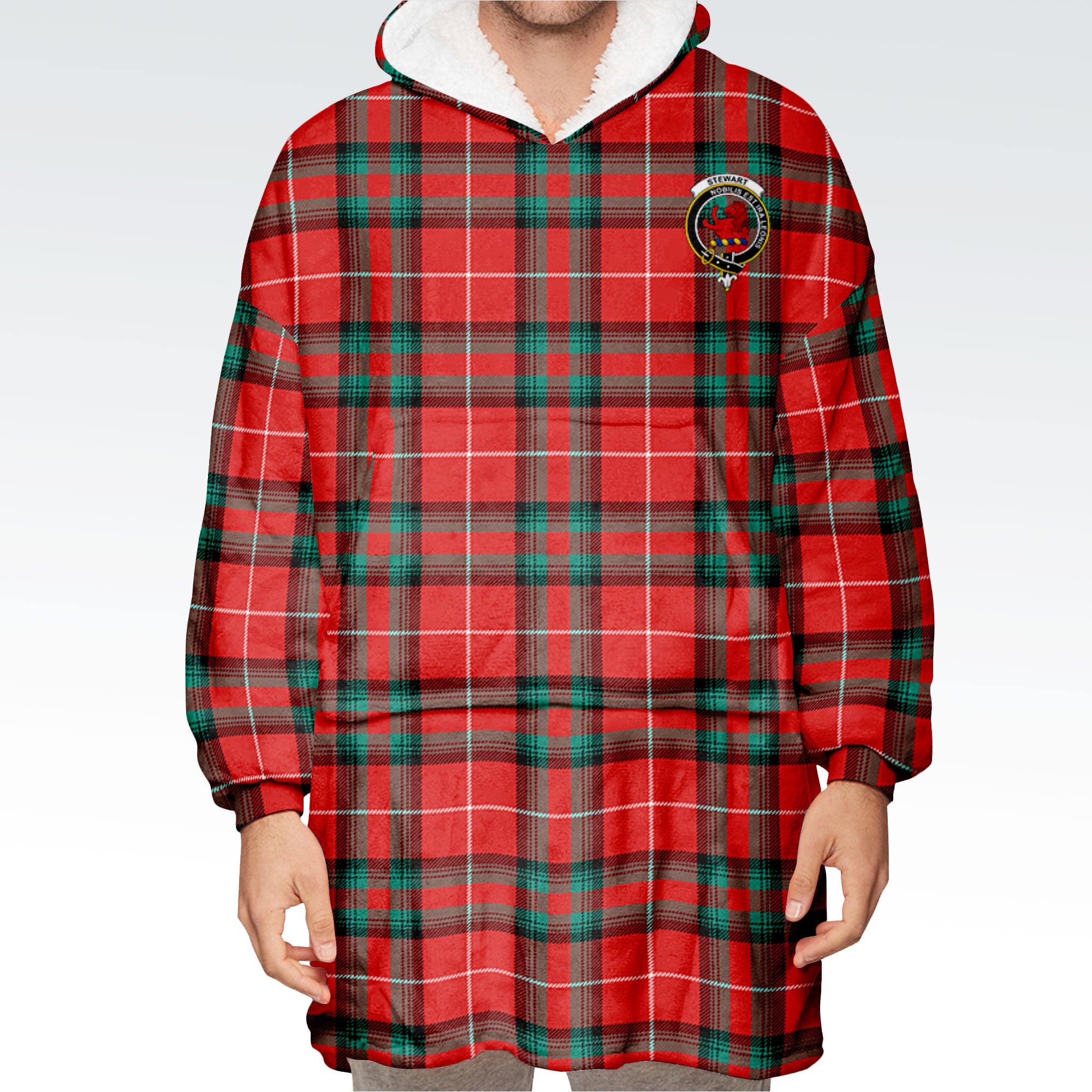 Stewart (Stuart) of Bute Tartan Hoodie Blanket