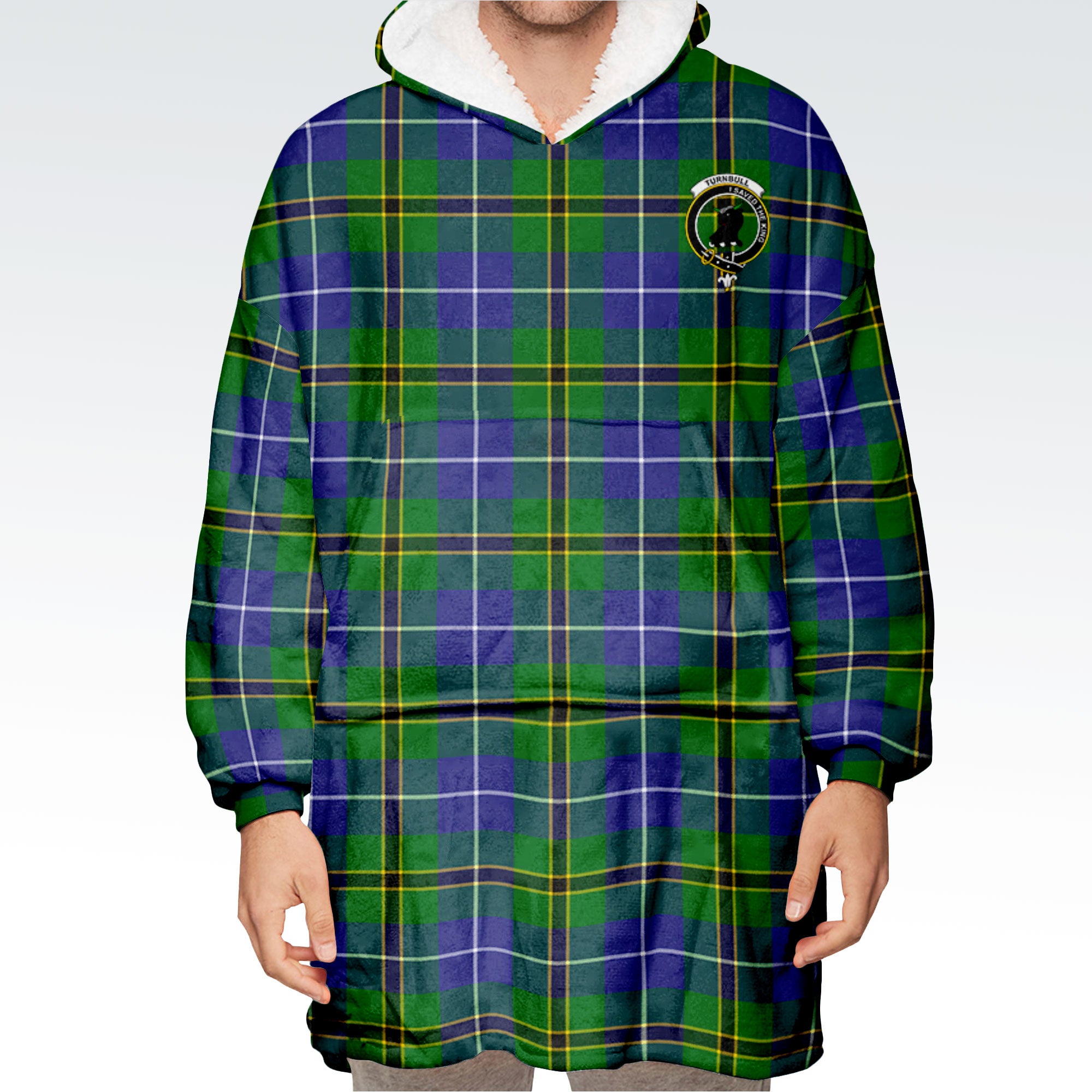 Turnbull Hunting Tartan Hoodie Blanket