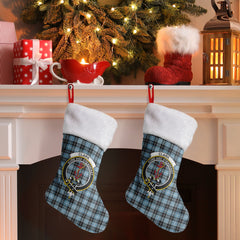 Clark Ancient Tartan Crest Christmas Stocking