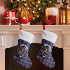 Dunlop Modern Tartan Crest Christmas Stocking