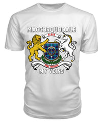 MacCorquodale Tartan Crest 2D T-shirt - Blood Runs Through My Veins Style