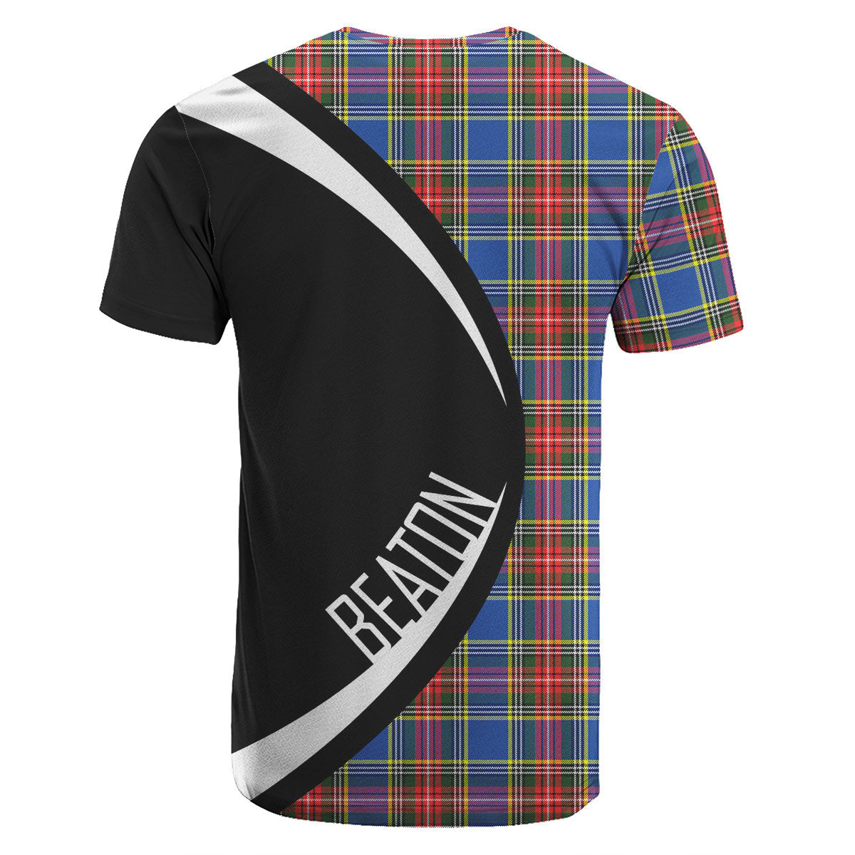 Beaton Modern Tartan Crest T-shirt - Circle Style