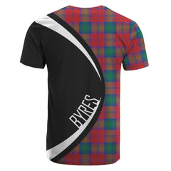 Byres Tartan Crest T-shirt - Circle Style