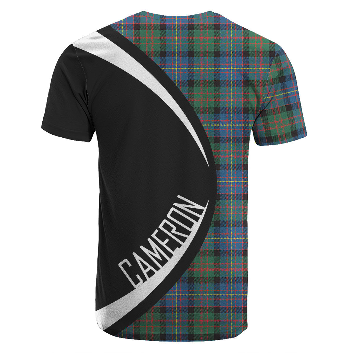 Cameron of Erracht Ancient Tartan Crest T-shirt - Circle Style