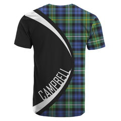 Campbell Argyll Ancient Tartan Crest T-shirt - Circle Style