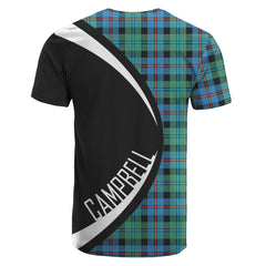 Campbell of Cawdor Ancient Tartan Crest T-shirt - Circle Style