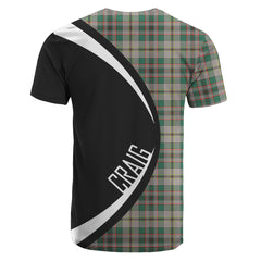 Craig Ancient Tartan Crest T-shirt - Circle Style