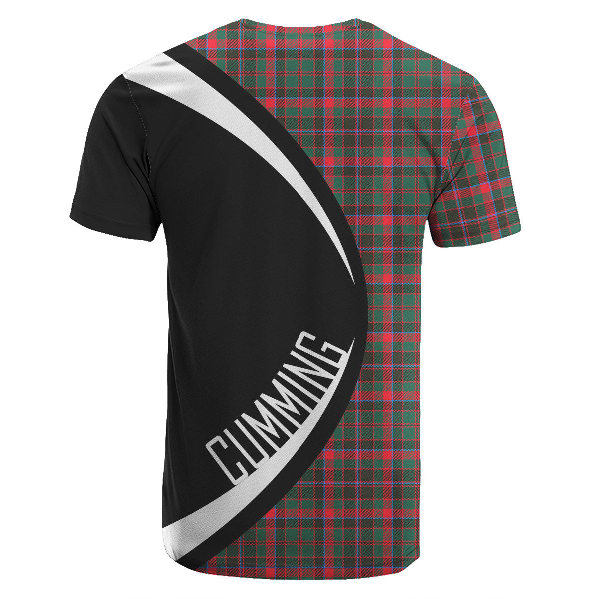 Cumming Hunting Modern Tartan Crest T-shirt - Circle Style