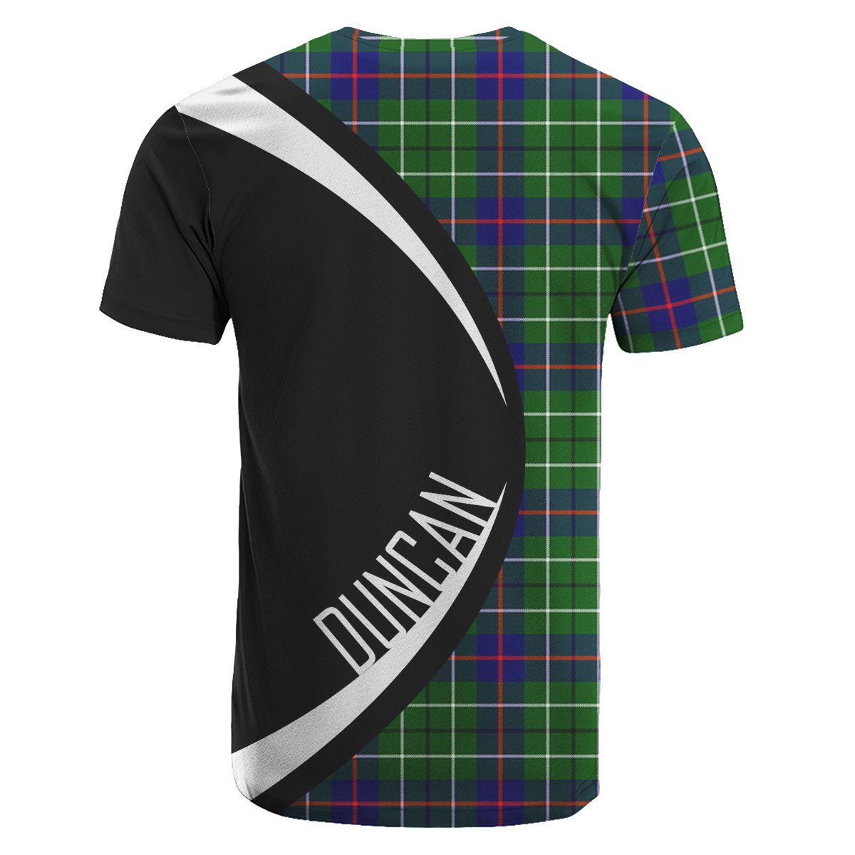 Duncan Modern Tartan Crest T-shirt - Circle Style