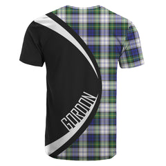 Gordon Dress Modern Tartan Crest T-shirt - Circle Style