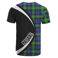 Gordon Modern Tartan Crest T-shirt - Circle Style