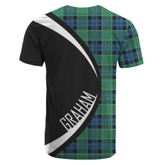 Graham of Menteith Ancient Tartan Crest T-shirt - Circle Style