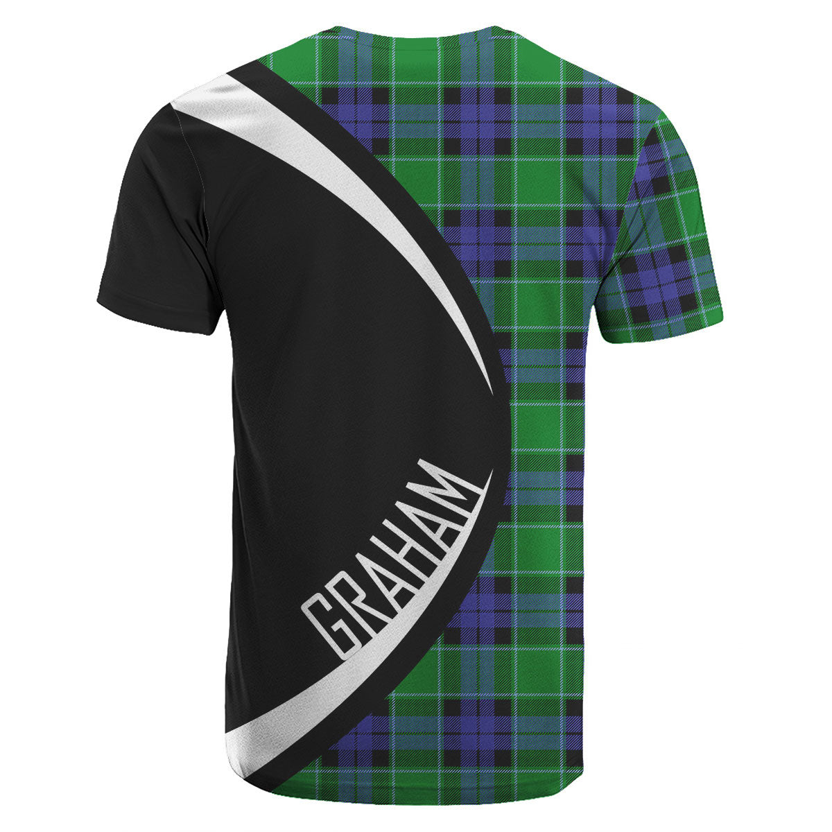 Graham of Menteith Modern Tartan Crest T-shirt - Circle Style