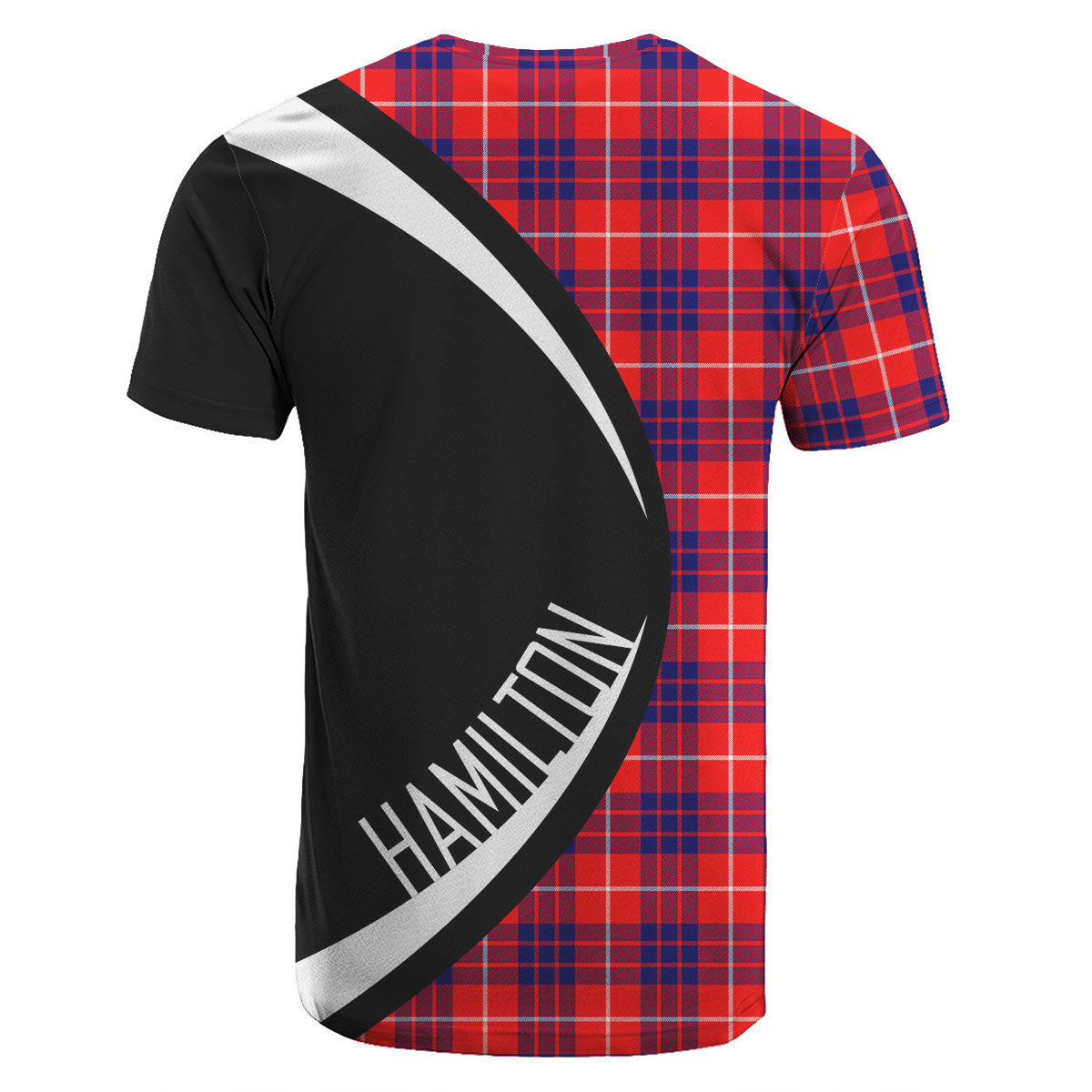 Hamilton Modern Tartan Crest T-shirt - Circle Style