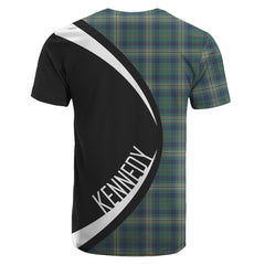 Kennedy Modern Tartan Crest T-shirt - Circle Style