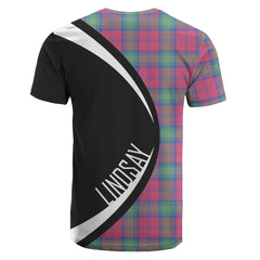 Lindsay Ancient Tartan Crest T-shirt - Circle Style