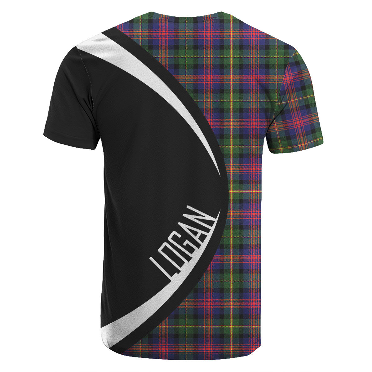 Logan Modern Tartan Crest T-shirt - Circle Style