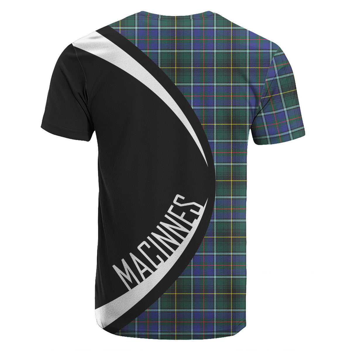 MacInnes Modern Tartan Crest T-shirt - Circle Style