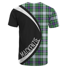 MacKenzie Dress Modern Tartan Crest T-shirt - Circle Style