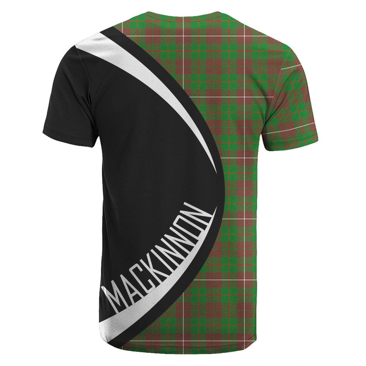 MacKinnon Hunting Modern Tartan Crest T-shirt - Circle Style