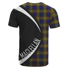 MacLellan Modern Tartan Crest T-shirt - Circle Style