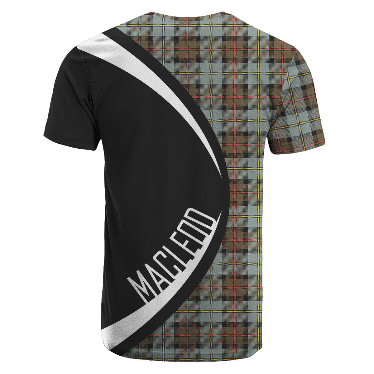 MacLeod of Harris Weathered Tartan Crest T-shirt - Circle Style