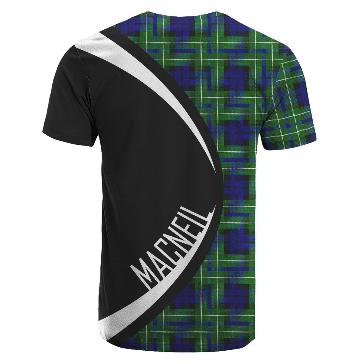 MacNeil of Colonsay Modern Tartan Crest T-shirt - Circle Style