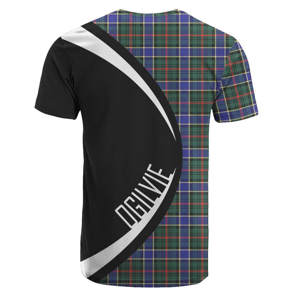 Ogilvie Hunting Modern Tartan Crest T-shirt - Circle Style